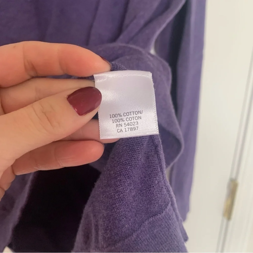 Banana Republic Men's Purple V-Neck Sweater Size Extra Large